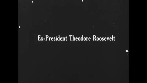 Ex President of the United States Theodore Roosevelt. Stock Footage