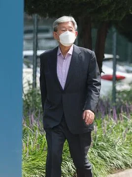 Ex-spy chief Won Sei-hoon paroled, Anyang, Korea - 14 Aug 2023 스톡 사진