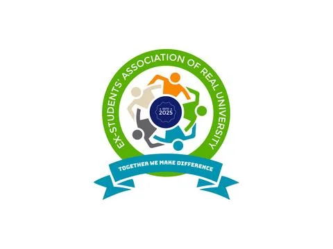 Ex Student Association and Students Unity Logo Design Template Stock Illustration