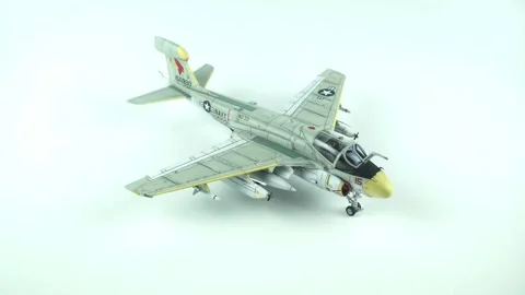 An Exact Replica Of The EA-6B Prowler Carrier-Based Aircraft. Stock Footage 341094666