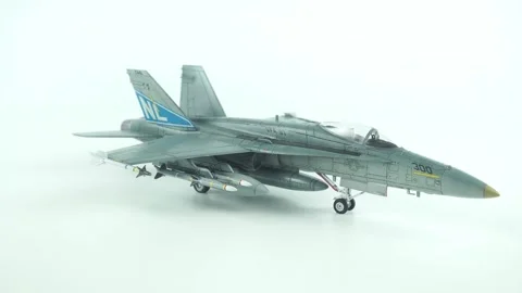 An Exact Replica Of The Hornet VFA-97 Carrier-Based Fighter. Stock Footage 341093456