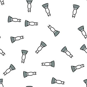 Exaggerated drop bride dress vector seamless pattern Stock Illustration