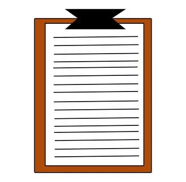 Exam board colored vector design Stock Illustration