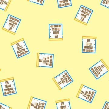 Exam chart optometry vision eye vector seamless pattern イラスト素材