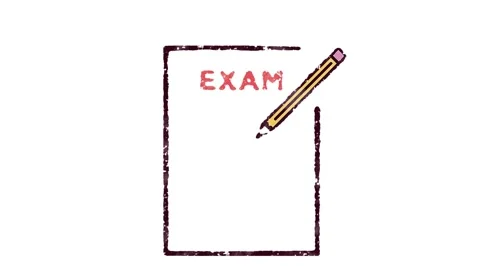Exam Icon for Education and E-learning Stock Footage 149871304