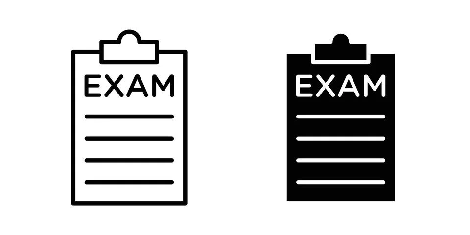 Exam icon or illustration vector symbols イラスト素材