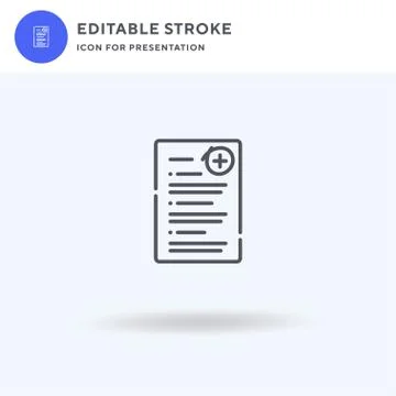 Exam icon vector, filled flat sign, solid pictogram isolated on white, logo i Stock Illustration