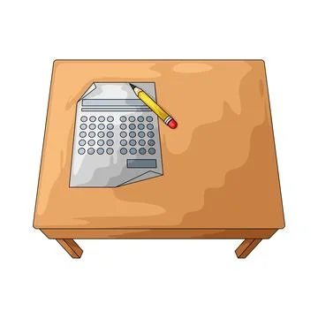 Exam illustration Ilustração Stock