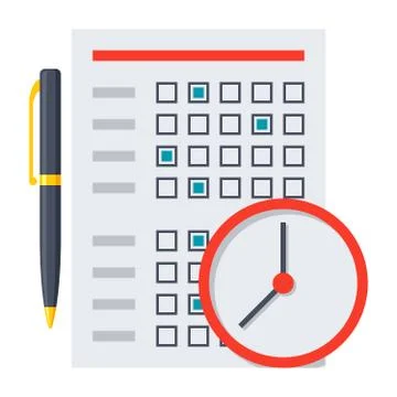 Exam or Test Icon Stock Illustration