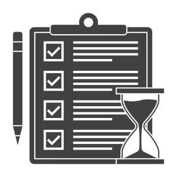 Exam or Test Icon Stock Illustration