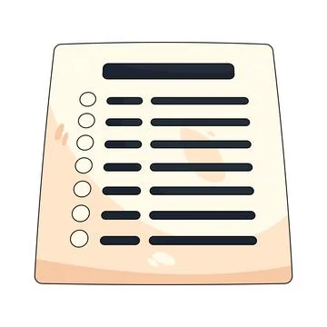 Exam paper 스톡 일러스트