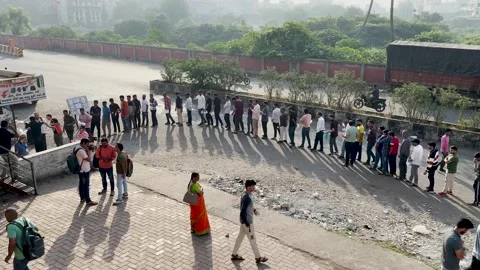 Exam Queue. 4K Stock Footage 254538080