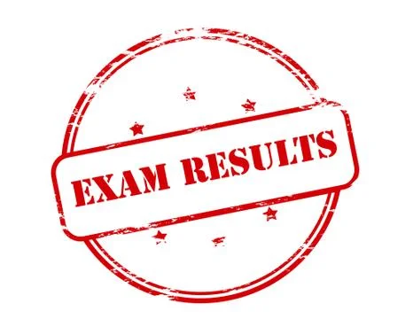 Exam results Stock Illustration