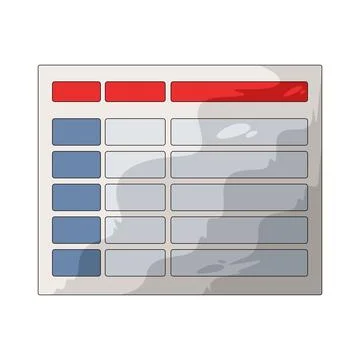 Exam schedule illustration Stock Illustration