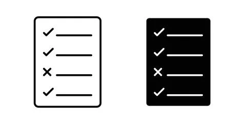 Exam test icon Illustration designs pack for Web Stock Illustration