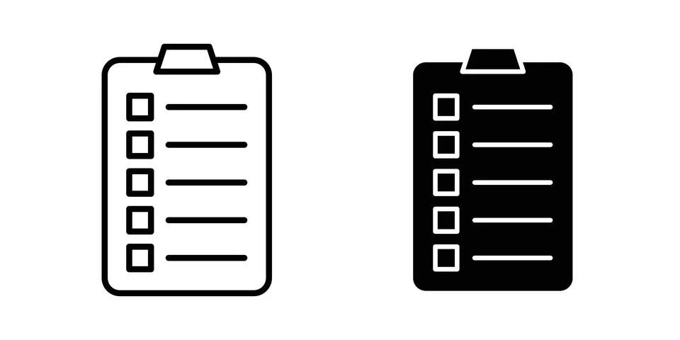 Exam test icon vector, symbol, logo illustrations Stock Illustration
