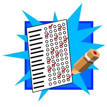 Exam test Stock Illustration