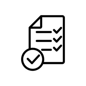 Exam test knowledge icon vector. Isolated contour symbol illustration Stock Illustration