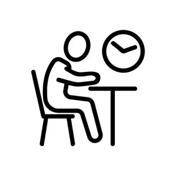 Exam test knowledge icon vector. Isolated contour symbol illustration Stock Illustration