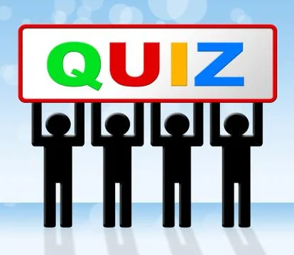 Exam test representing questions and answers and quiz game Stock Illustration