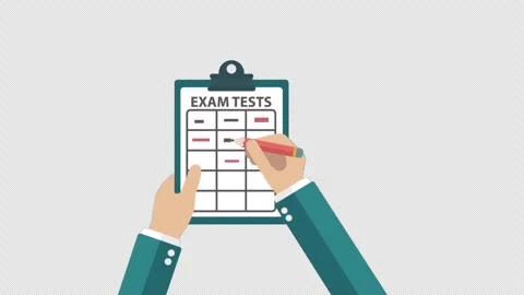 Exam Tests Alpha Channel Stock Footage 290413893