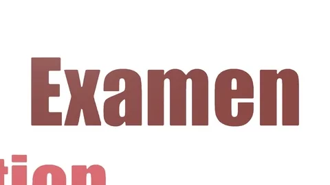 Examen Tag Cloud Animated Isolated On White 動画素材 103097443