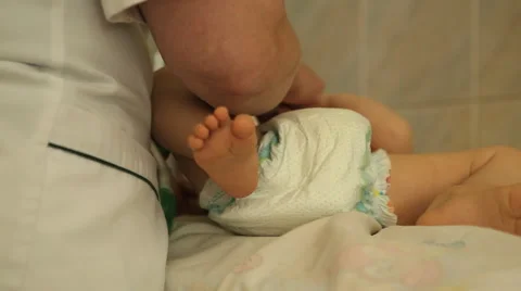 Examination of the child Stock Footage 41749766