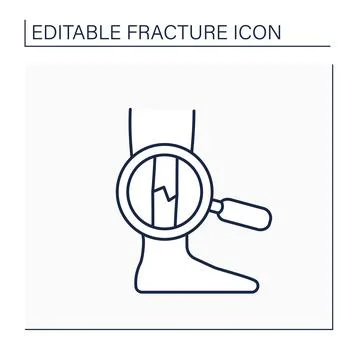 Examination line icon Stock Illustration