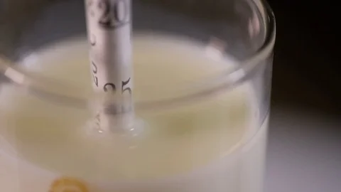 Examination of milk, Laboratory assistant examines dairy products Stock Footage 75224936