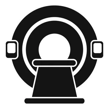 Examination mri device icon simple vector. Medicine computed 스톡 일러스트
