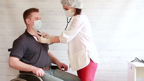 Examination of the patient Stock Footage 154192034