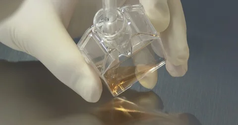 Examination of samples in the laboratory Stock Footage 126706827