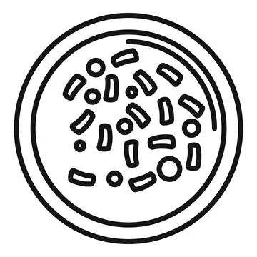 Examining bacteria multiplying in a petri dish Stock Illustration