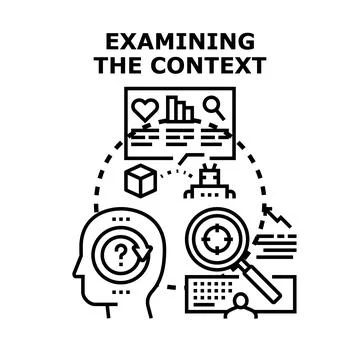Examining context for strategic thinking and decision making Stock Illustration