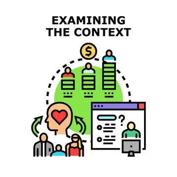 Examining context understanding user needs and data Illustration