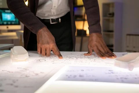 Examining Engine Sketch Stock Photos