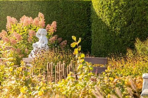 An example of arranging a garden. Foto stock