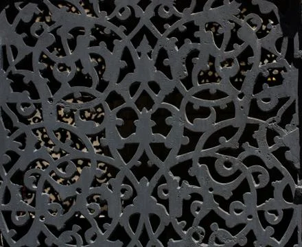 Example of art patterns on metal Foto stock