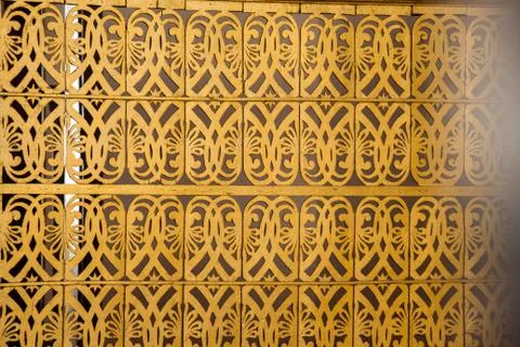 Example of art patterns on metal Stock Photos