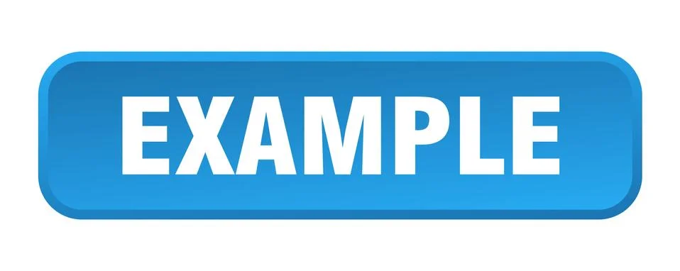 Example button. example square 3d push button Stock Illustration