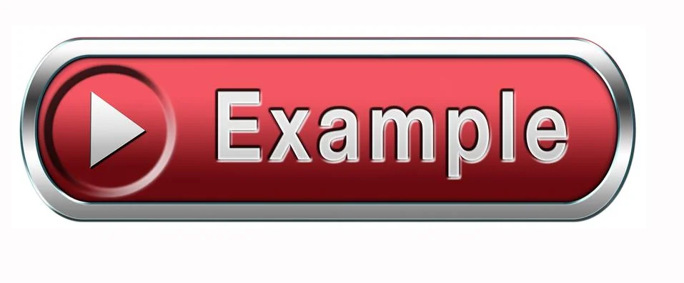 Example button 库存插图