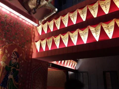 An example of colorful interior decoration 写真素材