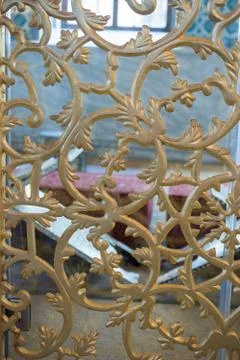 Example of Ottoman art patterns on metals 스톡 사진