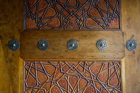 Example of Ottoman art patterns on metals Stock Photos