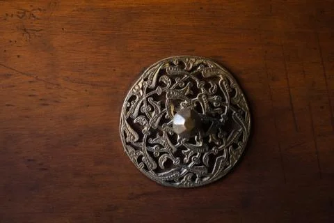 Example of Ottoman art patterns on metals Stock Photos