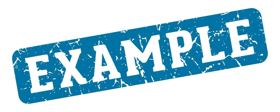 Example rectangular sign. example stamp Stock Illustration
