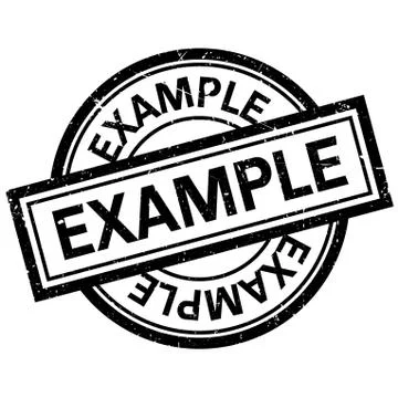 Example rubber stamp Illustrazione stock