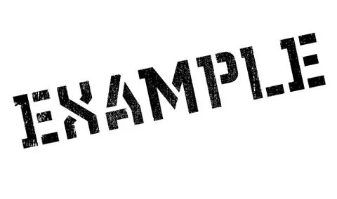 Example rubber stamp 库存插图