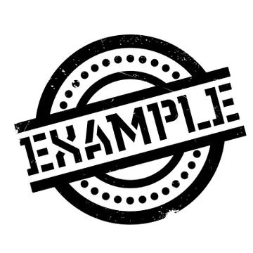 Example rubber stamp 스톡 일러스트