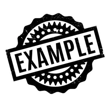 Example rubber stamp Stock Illustration